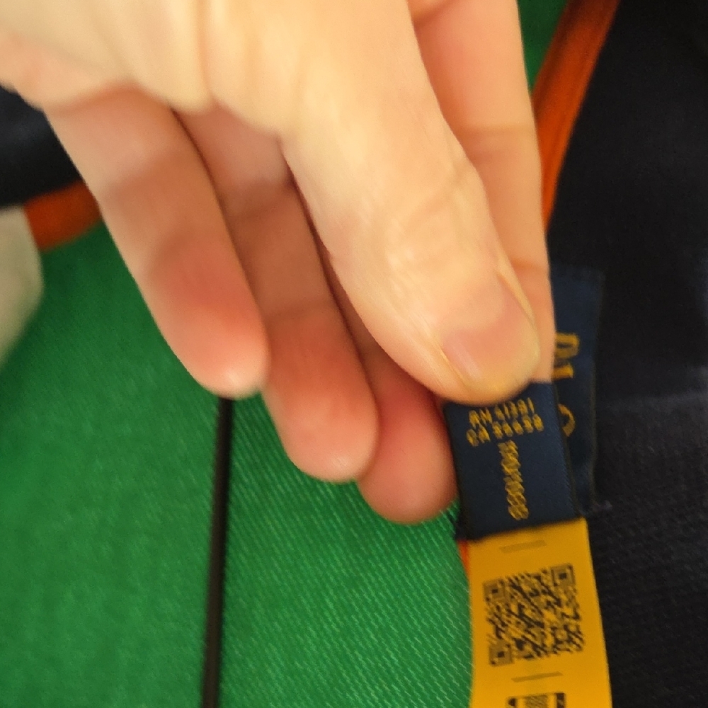 Ralph Lauren Green and Orange Polo Shirt - Picture 4 of 9